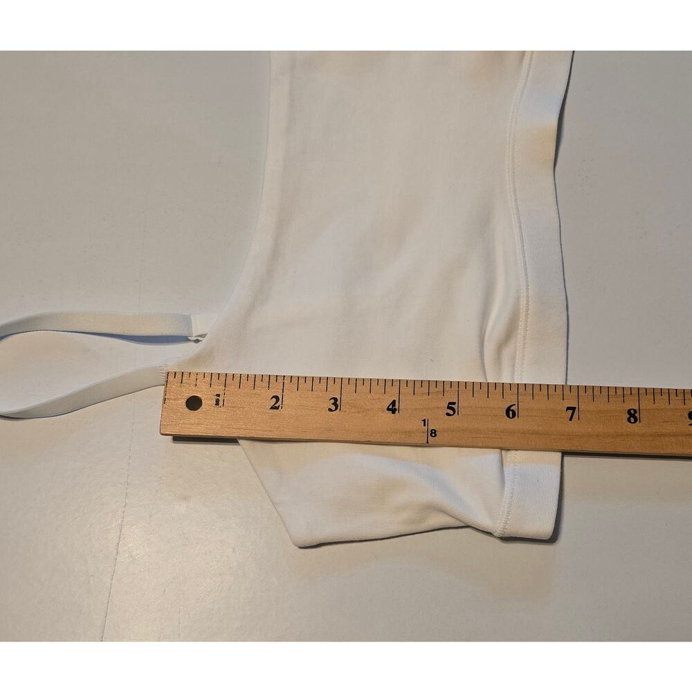 Quince Organic Cotton Scoop Bralette 2 Pack White Womens Size Large NWOT - Picture 6 of 6